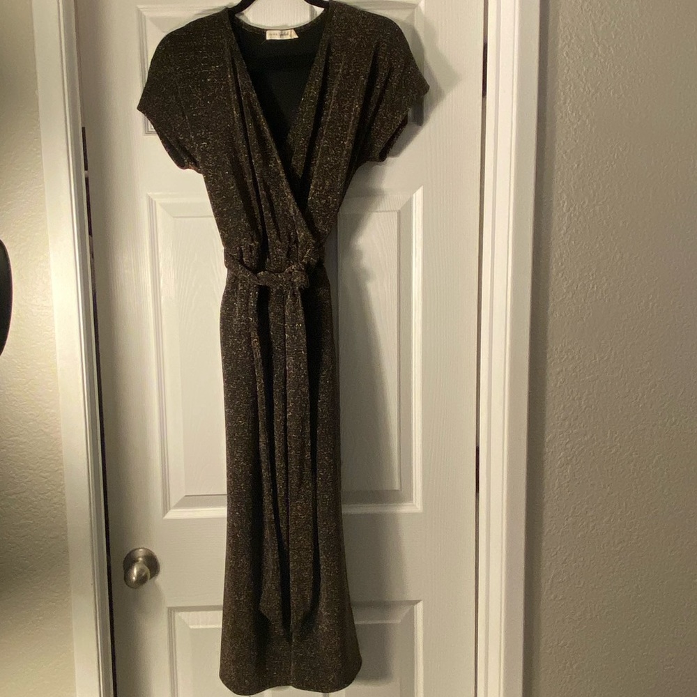 Sparkly wide- leg romper